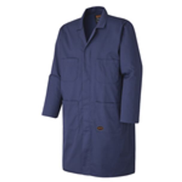 Small - Shop Lab Coat - Poly Cotton Antistatic - Navy