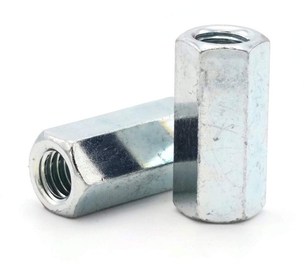 1/4" Coupling Nut Plated - (ROD14)