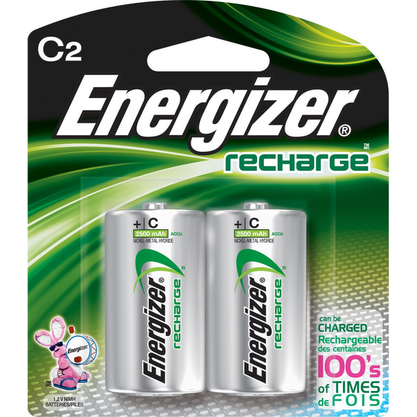 Energizer Rechargeable C Batteries - NH35BP2