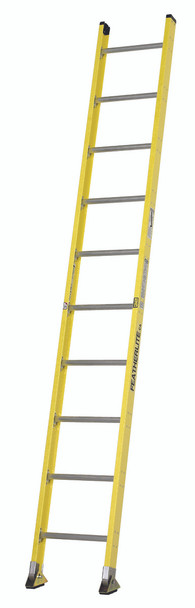 Featherlite 5600 & 5600D Fiberglass Straight Ladder Series, Round Rung - 5614