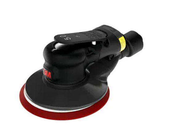 3M Xtract Pneumatic Random Orbital Sander 88958, 6 in (152.4 mm), Self-Generated Vacuum, 3/16 in (4.763 mm) Orbit