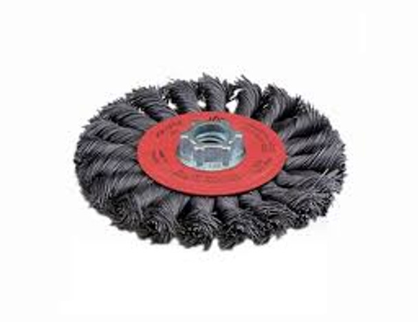 6X5/8-11 Wire Wheel Brushes .020 Knot Twisted Wire for Steel