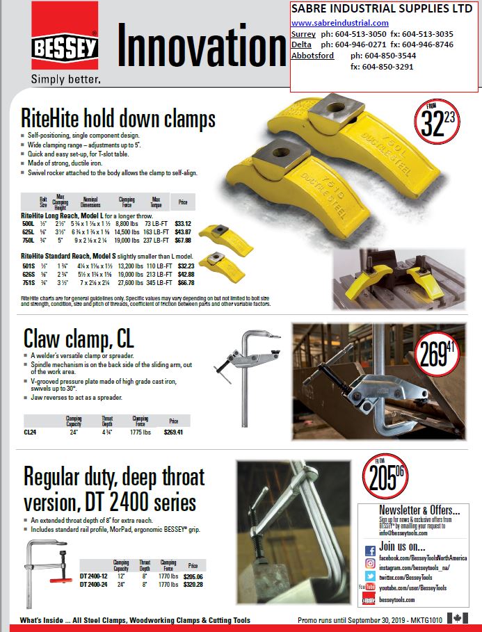 Bessey Promo Bessey Promo OCT