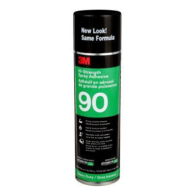 3M Hi-Strength 90 Spray Adhesive, Clear, 500 ml