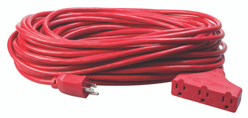 14/3 Medium-Duty 15-Amp SJTW General Purpose 3-Outlet Extension Cord, 100 -  Sabre Industrial Supplies