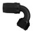 #12 120 Deg Hose End Black