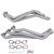 1-3/4 Full-Length Header 11-13 Mustang V6 Chrome