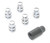 5 Wheel Locks Jeep JK 3/4 Hex
