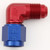#8 90 Deg Fem Swivel to Male Flr Forged Fitting