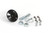 Hood Pin Kit Black Single Pin