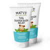 Matys Baby Diaper Rash Relief Ointment  Made With Organic Ingredients like Lavender Aloe and Zinc 3.75 Ounce 2 Pack