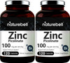 2 Pack Maximum Strength Zinc 100Mg Zinc Picolinate Supplement 120 Capsules Zinc Vitamin And Immune Vitamins For Enzyme Function And Immune Support Nongmo And Made In Usa