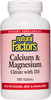 Natural Factors Calcium  Magnesium Citrate with Vitamin D3 Support for Bones and Teeth 180 Tablets