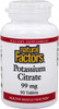 Natural Factors  Potassium Citrate 99mg Supports Healthy Muscles Nerves  Heart 90 Tablets