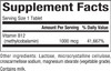 Natural Factors Vitamin B12 Methylcobalamin 1000 mcg Chewable Support for Energy and Immune Health Vegetarian Gluten Free 90 tablets 90 servings