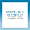 Natural Factors Vitamin D3 1000 IU 25 mcg Supports Strong Bones Muscles and Immune Function 180 Tablets