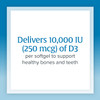 Natural Factors Vitamin D3 10000 IU 250 mcg Supports Strong Bones Muscles and Immune Function 120 Softgels