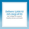 Natural Factors Vitamin D3 5000 IU 125 mcg Supports Strong Bones Muscles and Immune Function 240 Softgels