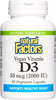 Natural Factors Vegan Vitamin D3 2000 IU Supports Bone and Immune Health 90 Capsules