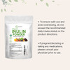 Organic Inulin FOS Powder Jerusalem Artichoke 2.2 Pounds 35 Ounce Quick Water Soluble Prebiotic Intestinal Support for Colon and Gut Health Natural Fibers for Smoothie  Drinks Vegan Friendly