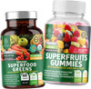 N1N Premium Superfruits Gummies 13 Potent Ingredients and Organic Superfood Greens 28 Powerful Ingredients to Support Collagen Production and Overall Wellness 2 Pack Bundle