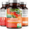 N1N Premium Organic Ashwagandha 1360mg Max Strength Triple Absorption Natural Ashwagandha Supplement with Black Pepper Extract to Support Stress Relief Adrenal Support  Energy Boost 90 Tablets