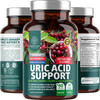 N1N Premium Uric Acid Support Supplement 14X Potent Herbs All Natural Kidney and Uric Acid Cleanse with Tart Cherry Milk Thistle Cranberry Celery Chanca Piedra 60 Veg Caps