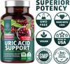 N1N Premium Uric Acid Support Supplement 14X Potent Herbs All Natural Kidney and Uric Acid Cleanse with Tart Cherry Milk Thistle Cranberry Celery Chanca Piedra 60 Veg Caps