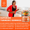 N1N Premium Turmeric Curcumin Gummies with Ginger Max Strength Natural Turmeric Gummies for Adults to Support Joint Pain Relief Brain Function Gluten Free 60 Gummies