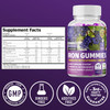 2Pack N1N Premium Iron Gummies with Multivitamins for Kids and Adults 11 Powerful Ingredients All Natural Iron Supplement to Boost EnergyImmunity  Brain Functions 120 Gummies
