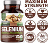 2Pack N1N Premium Pure Selenium Max Absorption 200MCG to Support Immunity Heart Thyroid and Prostate Health 360 Veg Caps