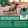 N1N Premium Zinc 50mg 3X Absorption Vegan All Natural Zinc Oxide and Citrate Supplement for Immune Support Skin Health and Better Digestion 100 Tablets