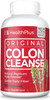 Health Plus Colon Cleanse  Natural Daily Fiber  Gluten Free Detox Heart Healthy 200 Capsules 33 Servings