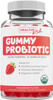 USDA Organic Probiotics for Kids NonGMO Strawberry Flavor Kids Probiotic Gummies for Digestion  Immune Support  2.5 Billion CFU of DE111 Spore Forming Strain for Maximum Survivability  30 Gummys