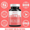 Krill Oil 1000mg Softgels by GoBiotix  Extra Strength with Omega3s EPA DHA Astaxanthin  Phospholipids  Wild Caught Icelandic Fish Oil Supplement for Joint Brain  Heart Health 30 Servings