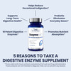 1MD Nutrition EnzymeMD  Digestive Enzymes Supplement  Doctor Formulated  18 PlantBased Enzymes  Gas  Bloating Support  60 Capsules