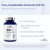1MD Nutrition KrillMD  Antarctic Krill Oil Omega 3 Supplement with Astaxanthin EPA DHA  2X More Effective Than Fish Oil  60 Softgels