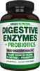 Digestive Enzymes with Probiotics  Multi Enzyme Nutritional Supplement  Acidophilus Bromelain Papaya Papain Lipase  Lactase  Improve Digestion  120 Pills  Arazo Nutrition
