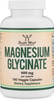Magnesium Glycinate 400mg 180 Capsules Vegan Safe Manufactured and Third Party Tested in The USA Gluten Free NonGMO High Absorption Magnesium by Double Wood Supplements