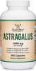 Astragalus Root Capsules  1000mg Per Serving 300 Capsules High in Polysaccharides Manufactured in The USA for Healthy Aging Cardiovascular and Immune Support by Double Wood Supplements