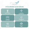 Pure Hyaluronic Acid Serum For Face  Facial Serum  Wrinkles and Fine Lines  Perfect Hydrating Serum for Face and Dry Skin  Pairs with Vitamin C Serum  Retinol Serum 2 Oz.