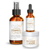Skin Clearing Bundle by Eva Naturals  Vitamin C Plus Serum 1oz Vitamin C Plus Toner 4oz and Acne Spot Treatment and Mask 2oz