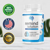 2 Pack Remind Solution for Memory Advanced Cognitive Brain Health Function Focus Max Concentration Recall Supplement 120 Capsules