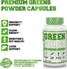 Green Surge Green Superfood Capsules  Keto Friendly Greens Supplement w/Spirulina Wheat  Barley Grass  Organic Greens Plus Probiotics  Digestive Enzymes  120 Veggie Pills