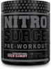 NITROSURGE Black Pre Workout Supplement  Nootropic Energy Booster Powder w/Dynamine  TeaCrine  PreWorkout Nitric Oxide Booster  30 Servings Sour Gummy