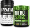 Nitrosurge PreWorkout  Creatine Monohydrate  Pre Workout Powder with Creatine for Muscle Growth Increased Strength Endless Energy  Blueberry Lemonade Preworkout  Unflavored Creatine