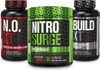 Nitrosurge Pre Workout N.O. XT Nitric Oxide Supplement  BuildXT Daily Muscle Builder Bundle