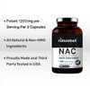 NAcetylCysteine NAC 1200mg Per Serving 200 Capsules NAC 600mg with Quercetin Per Capsule Double Strength NAC Supplements Support Liver  Lung Health NonGMO No Gluten