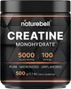 Naturebell Creatine Monohydrate Powder 500 Grams 5000mg Per Serving Pure Unflavored Creatine Powder  Micronized  Pre Workout  Keto  Vegan  Dissolves Easy  Filler Free  100 Servings 1.1Lb