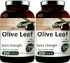 2 Pack Olive Leaf Extract 750mg Per Serving Maximum Strength 20 Oleuropein 200 Counts 200 Days Supply Made with Olive Leaf for Immune and Internal Circulation Health Support NonGMO